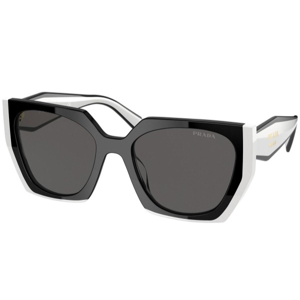 prada spr15W 09q 5s0 rectangle shape negro blanco SUNLUX