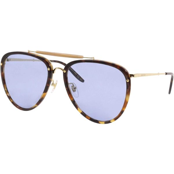 gucci gg0672s 004 new aviator Carey Azul