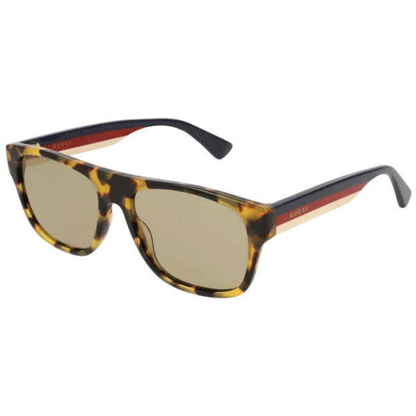 Gg0341S 006 Square Shape Carey Rojo Ambar