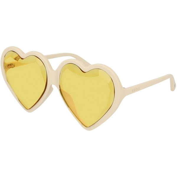 Gg0360SA 003 Heart Fashion Inspired Amarillo Transparente Beige