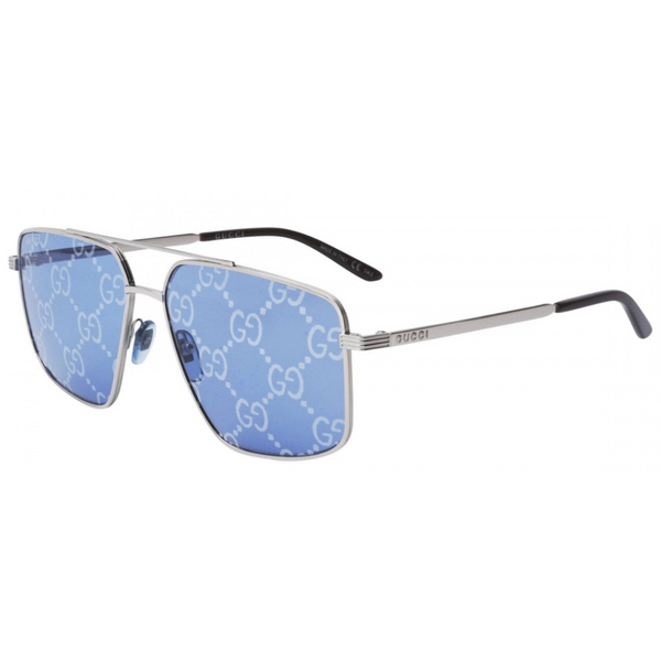 Gg0941S 004 Fashion Aviator Azul Espejo Plata