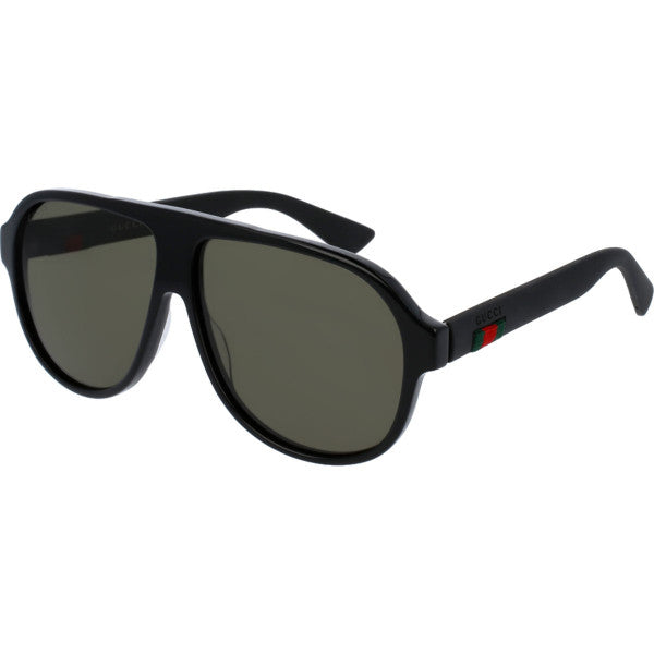 Gg0009S 001 aviator Nylon Negro Mate Gris