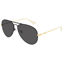 Gg0515S 001 Aviator Sunglasses Negro Dorado