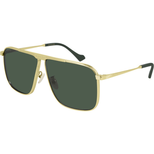 Gg0840S 002 Square Aviator Dorado Negro