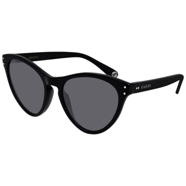 gg0569S 001 Eye Cat Acetato Negro Plata